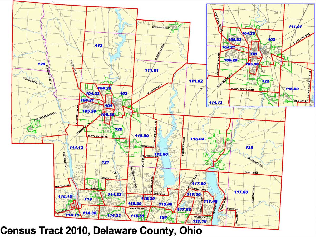 Delaware County Ohio Township Map Delaware-County-Regional-Planning-Graph_Tracts - Regional Planning  Commission